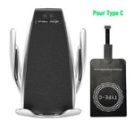 Car Wireless Charger 10W Induction Car Fast Wireless Charging With Car Phone Holder S5 - SuperGlim