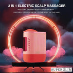 2 In 1 Electric Scalp Massager And Hair Oil Applicator - SuperGlim
