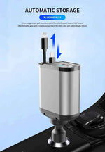 4 IN 1 Retractable Car Charger