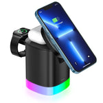 3 In 1 Magnetic Wireless Fast Charger- RGB Ambient Light - SuperGlim