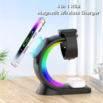 4 In 1 Magnetic Wireless Charger Fast Charging - SuperGlim