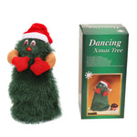 Electric Funny Cute Green Xmas Tree Musical Santa Claus - SuperGlim