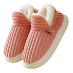 Full Heel Wrap Cotton Shoes Fleece Lined Platform - SuperGlim