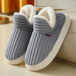 Full Heel Wrap Cotton Shoes Fleece Lined Platform - SuperGlim