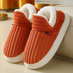 Full Heel Wrap Cotton Shoes Fleece Lined Platform - SuperGlim