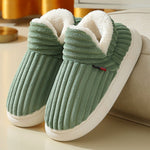 Full Heel Wrap Cotton Shoes Fleece Lined Platform - SuperGlim