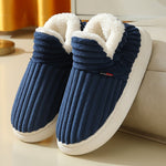 Full Heel Wrap Cotton Shoes Fleece Lined Platform - SuperGlim