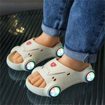 Kids Glowing Slippers Cartoon Car Sandals - SuperGlim