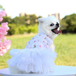 Pet Dog Skirt Pet Supplies Peach Blossom Skirt Cotton - SuperGlim